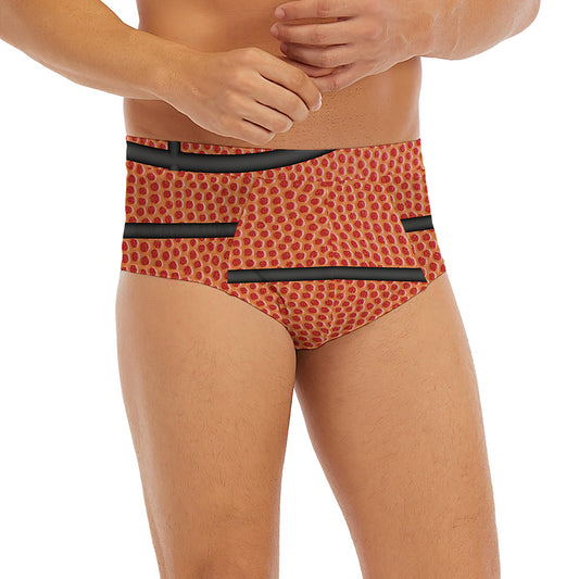 Basketball Ball Print Men's Briefs