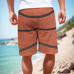 Basketball Ball Print Men's Cargo Shorts