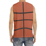 Basketball Ball Print Men's Fitness Tank Top