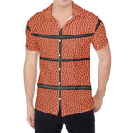 Basketball Ball Print Men's Shirt