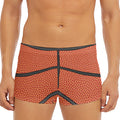 Basketball Ball Print Men's Short Boxer Briefs