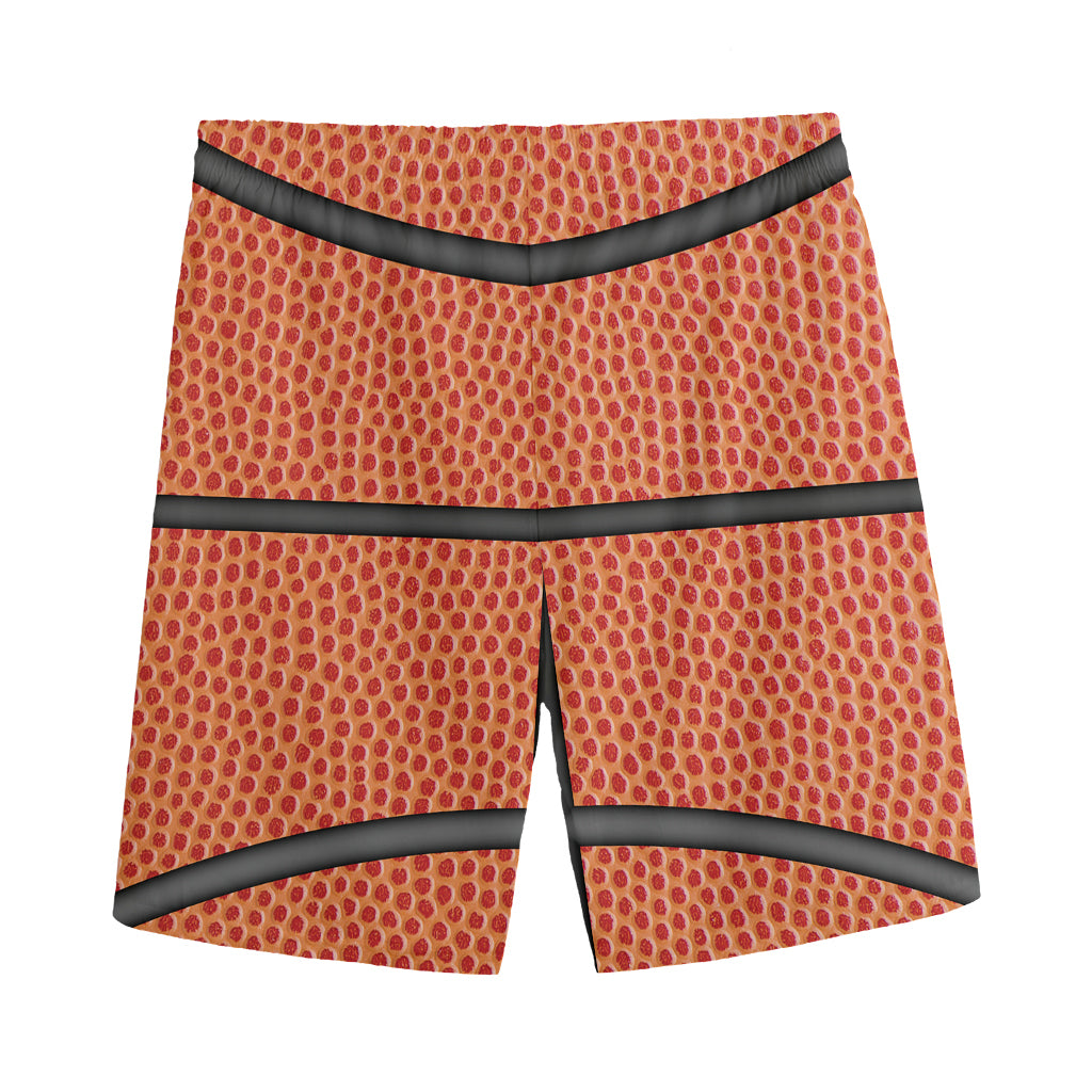 Basketball Ball Print Men's Sports Shorts