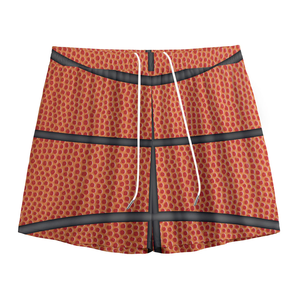 Basketball Ball Print Mesh Shorts