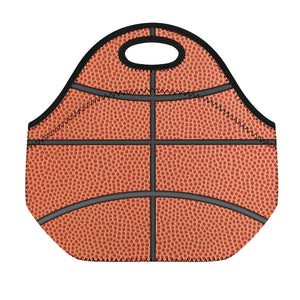 Basketball Ball Print Neoprene Lunch Bag