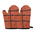 Basketball Ball Print Oven Mitts