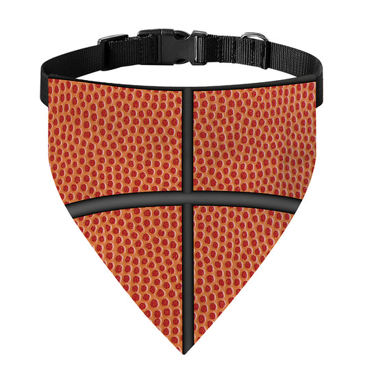 Basketball Ball Print Over The Collar Dog Bandana