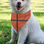 Basketball Ball Print Over The Collar Dog Bandana