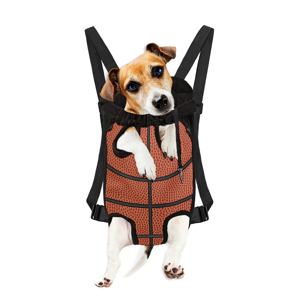 Basketball Ball Print Pet Carrier Backpack