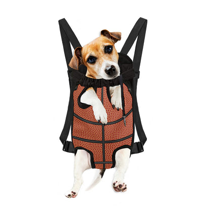 Basketball Ball Print Pet Carrier Backpack