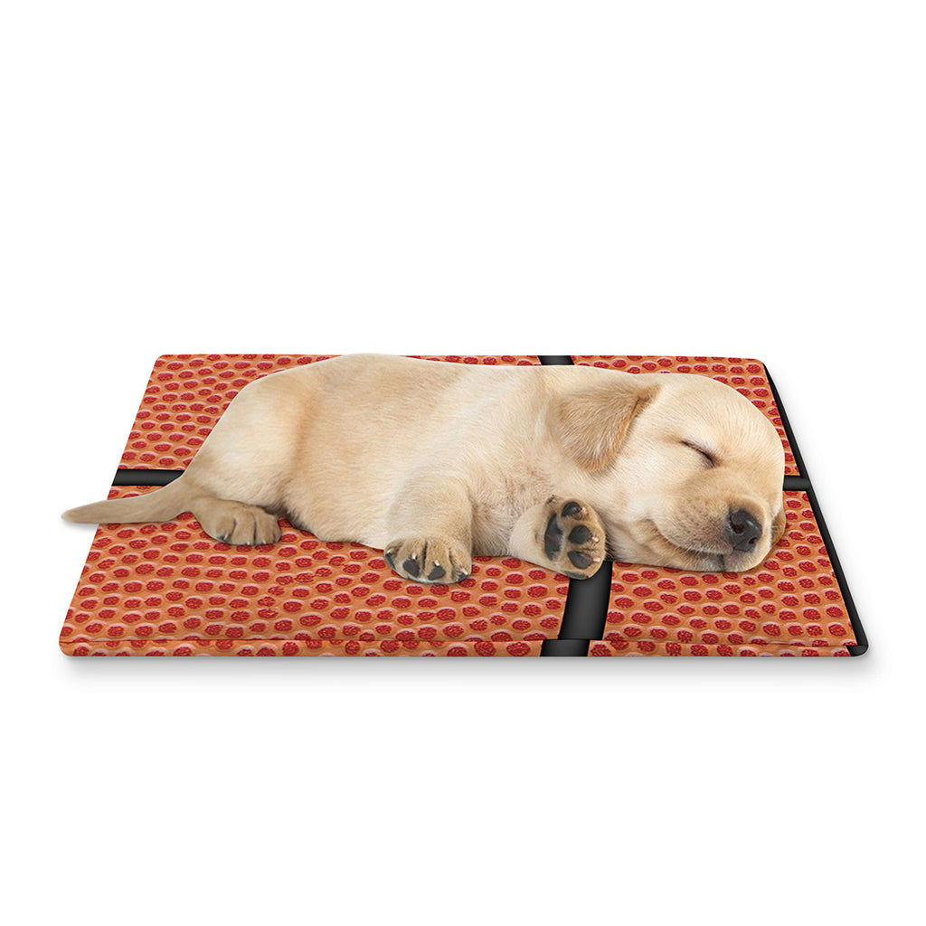 Basketball Ball Print Pet Cooling Mat Cover
