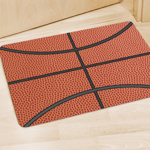 Basketball Ball Print Polyester Doormat