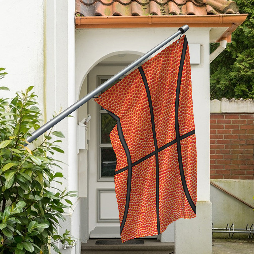Basketball Ball Print Polyester Flag