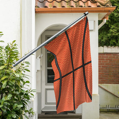 Basketball Ball Print Polyester Flag