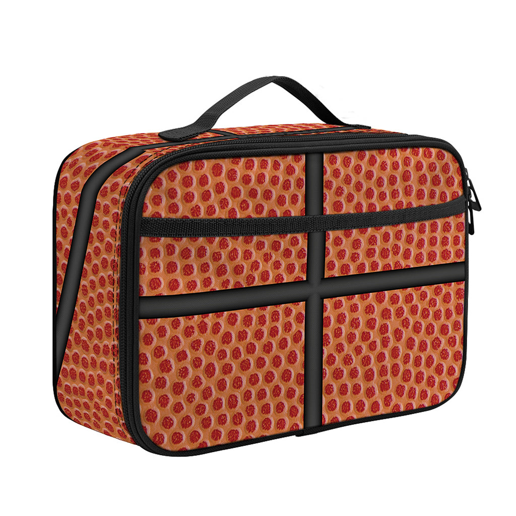 Basketball Ball Print Portable Lunch Bag