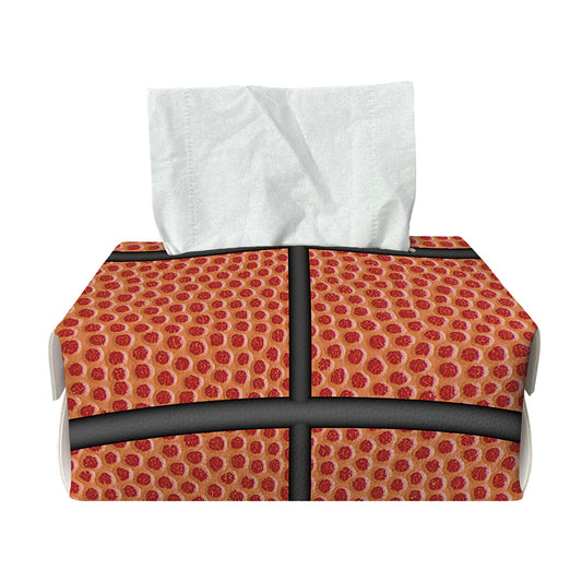 Basketball Ball Print Rectangle Tissue Box Cover
