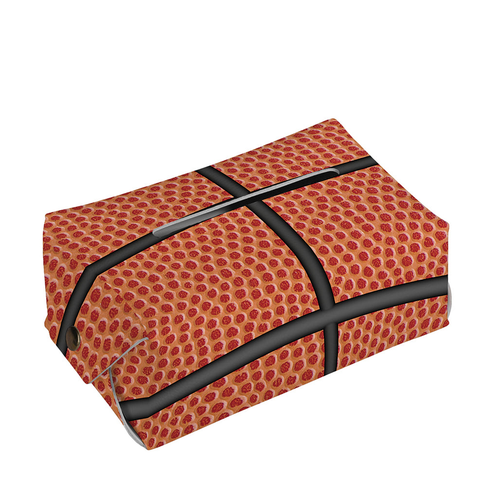 Basketball Ball Print Rectangle Tissue Box Cover