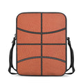 Basketball Ball Print Rectangular Crossbody Bag