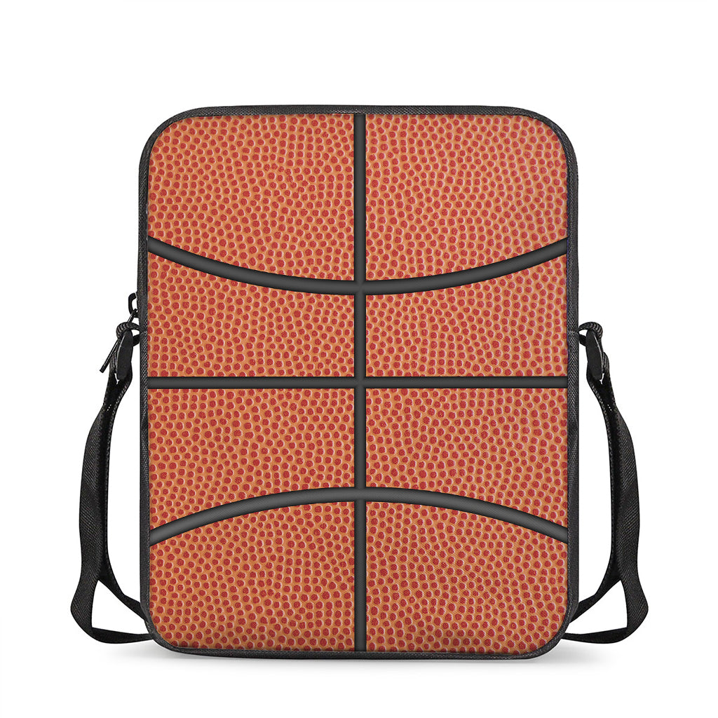 Basketball Ball Print Rectangular Crossbody Bag