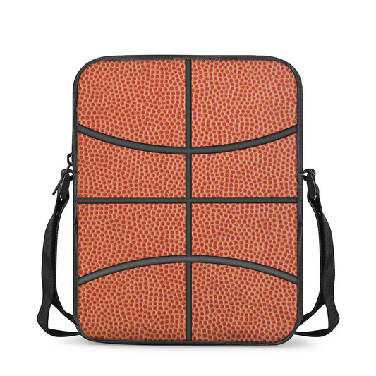 Basketball Ball Print Rectangular Crossbody Bag