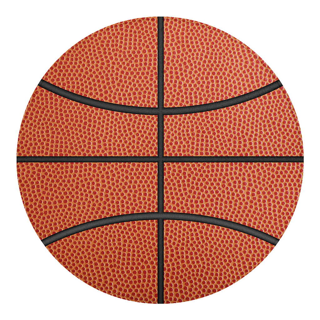 Basketball Ball Print Round Blanket