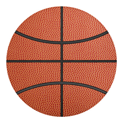 Basketball Ball Print Round Blanket