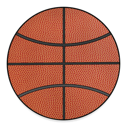 Basketball Ball Print Round Floor Mat