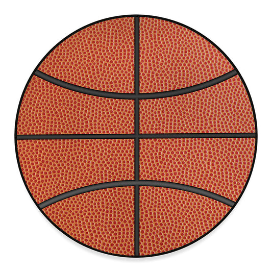 Basketball Ball Print Round Floor Mat