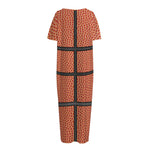 Basketball Ball Print Short Sleeve Long Nightdress