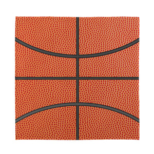 Basketball Ball Print Silk Bandana