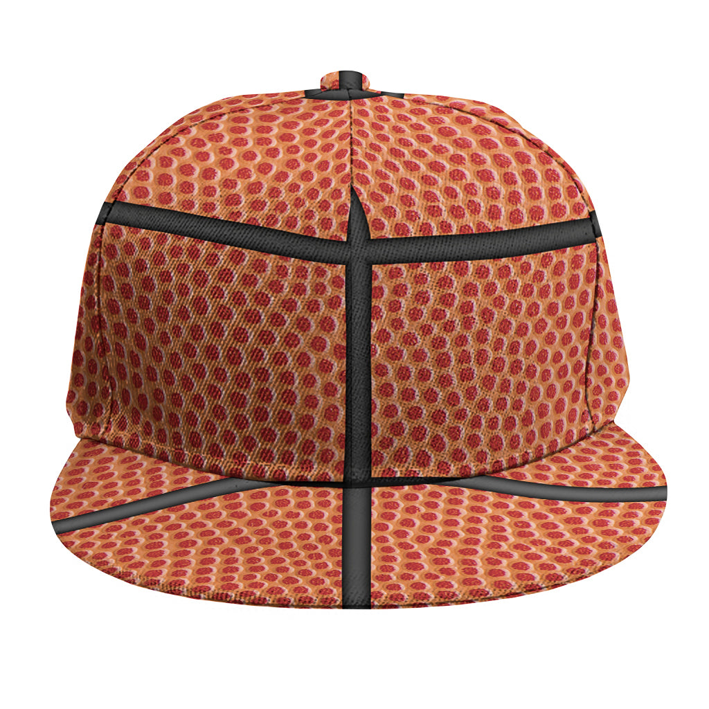 Basketball Ball Print Snapback Cap