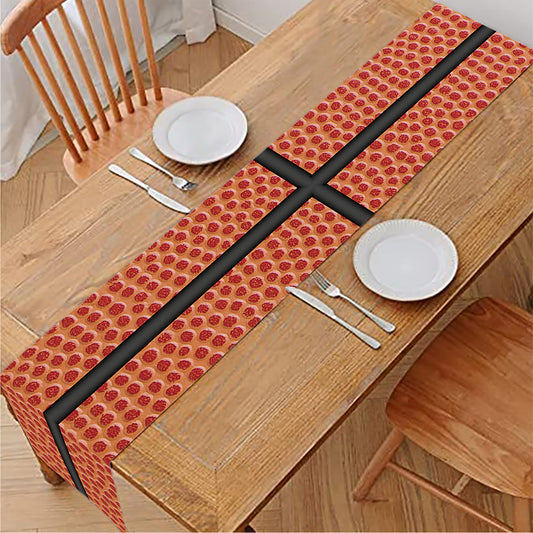 Basketball Ball Print Table Runner