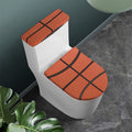 Basketball Ball Print Toilet Lid And Tank Cover Set