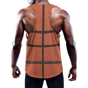 Basketball Ball Print Training Tank Top