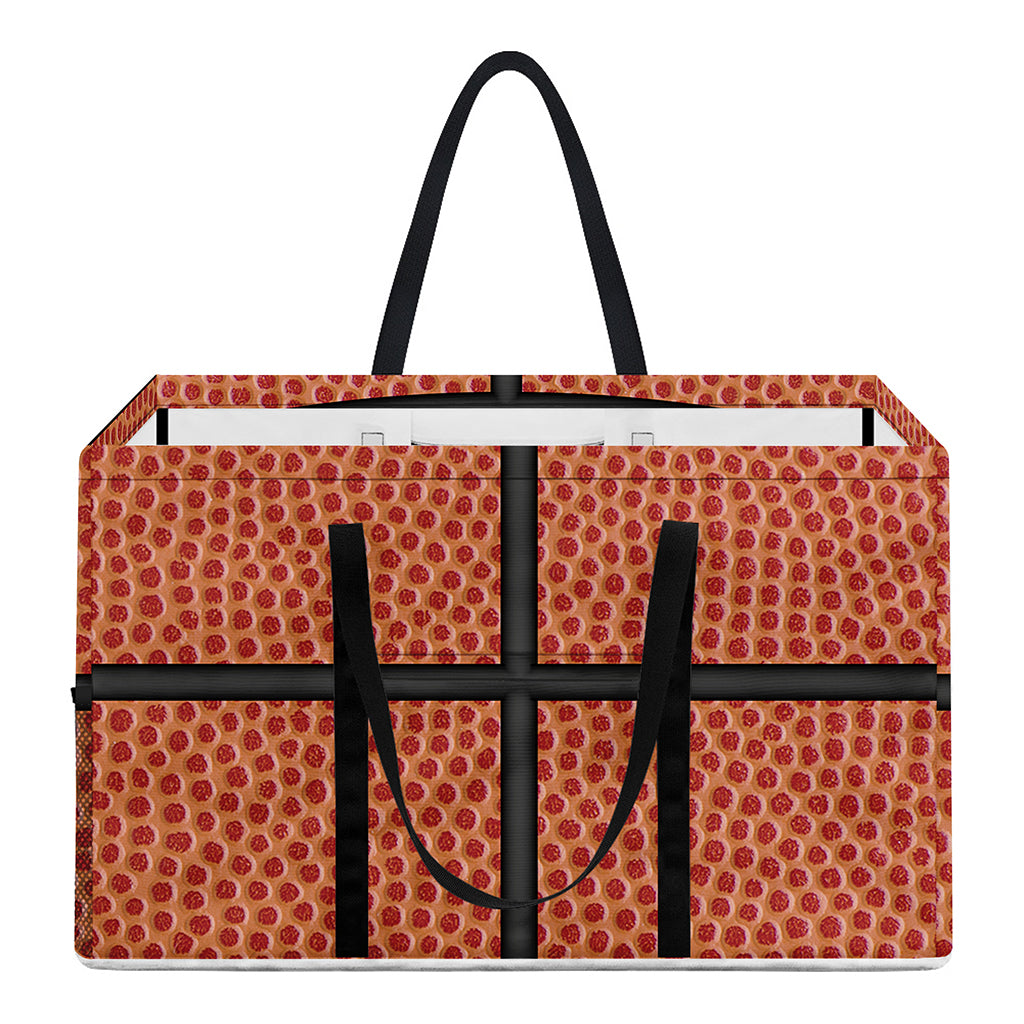 Basketball Ball Print Utility Tote Bag