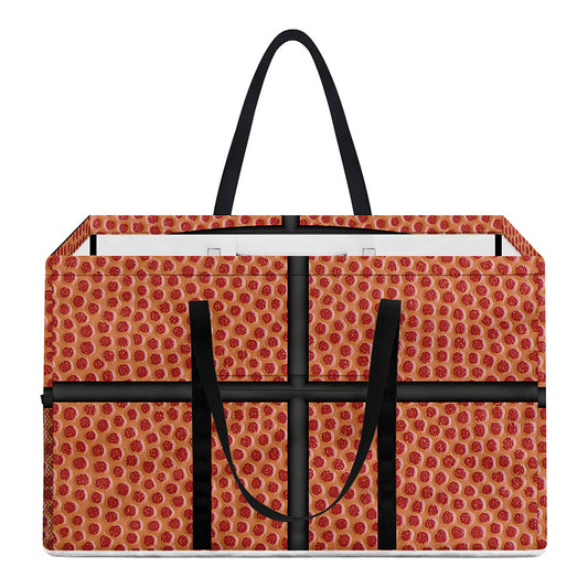 Basketball Ball Print Utility Tote Bag