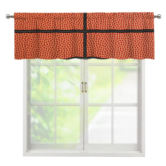 Basketball Ball Print Window Valance