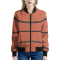 Basketball Ball Print Women's Bomber Jacket
