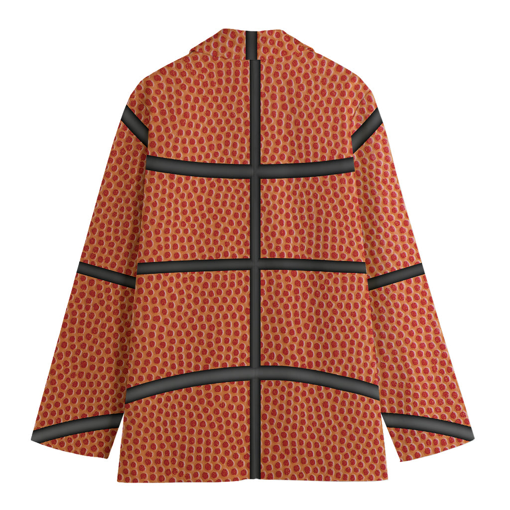 Basketball Ball Print Women's Cotton Blazer