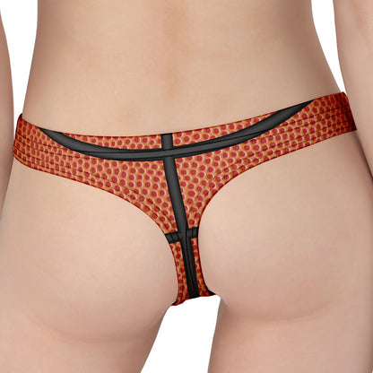 Basketball Ball Print Women's Thong