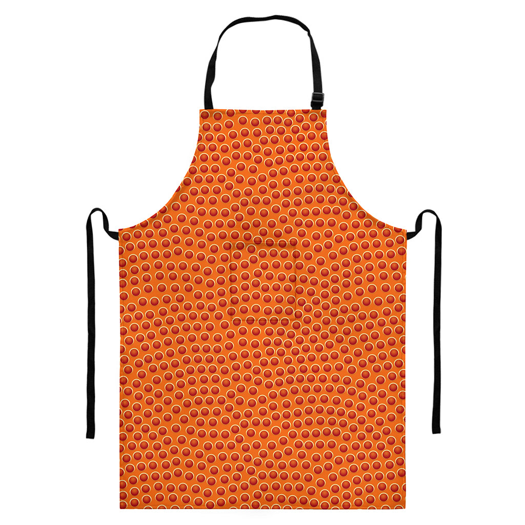 Basketball Bumps Print Bib Apron With Pocket