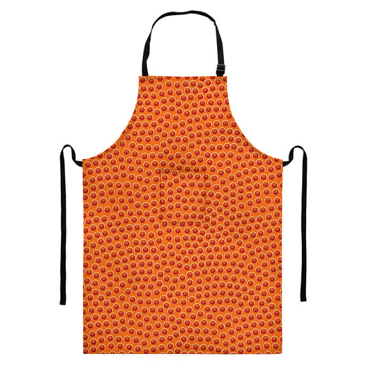 Basketball Bumps Print Bib Apron With Pocket