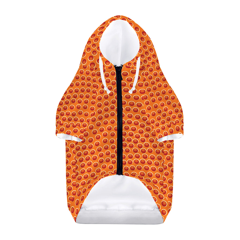 Basketball Bumps Print Dog Zip Up Hoodie