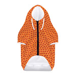 Basketball Bumps Print Dog Zip Up Hoodie