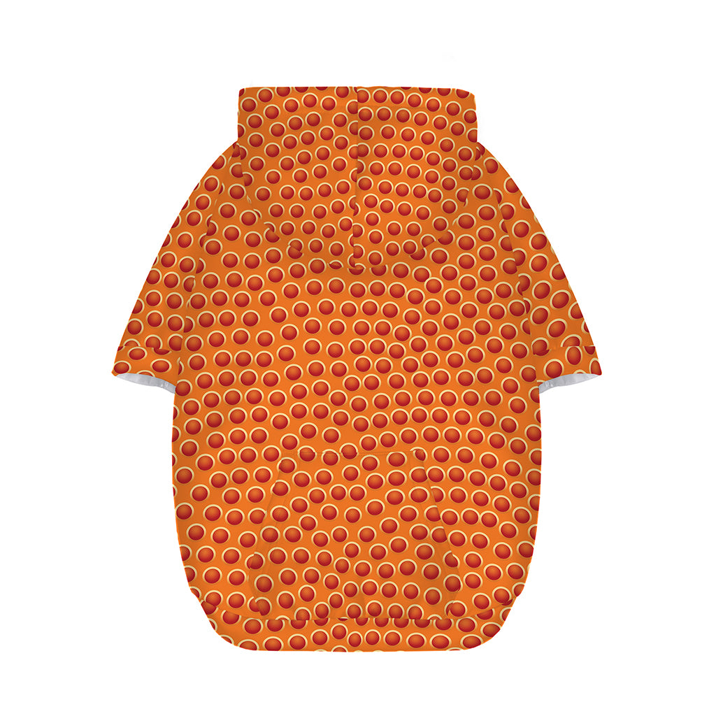 Basketball Bumps Print Dog Zip Up Hoodie