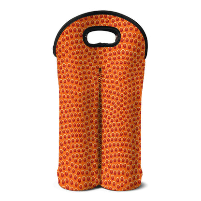 Basketball Bumps Print Double Neoprene Wine Tote