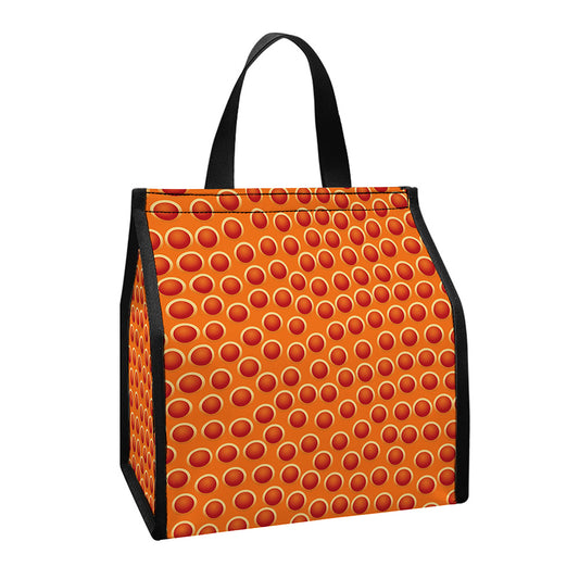 Basketball Bumps Print Insulated Lunch Tote