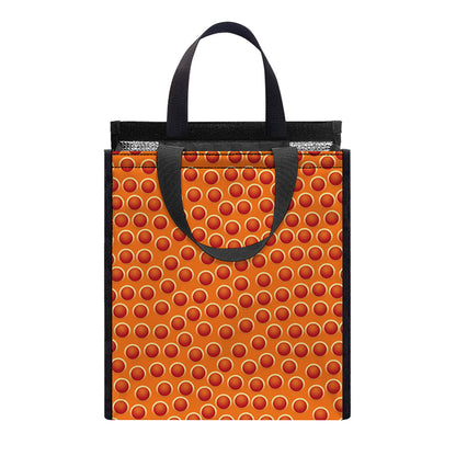 Basketball Bumps Print Insulated Lunch Tote