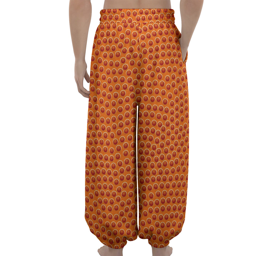 Basketball Bumps Print Lantern Pants
