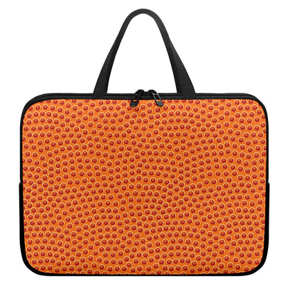 Basketball Bumps Print Laptop Sleeve With Handle