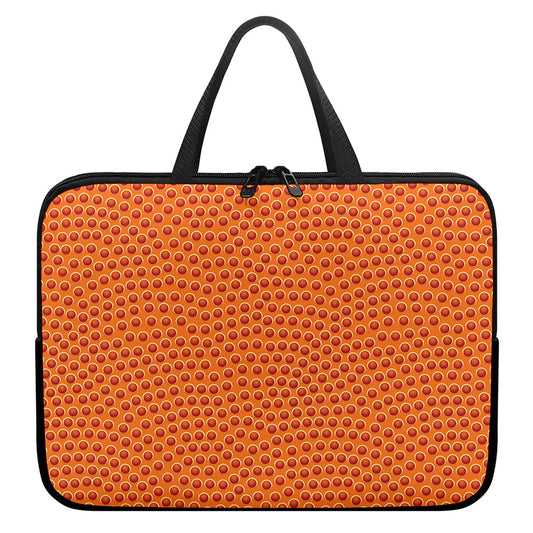 Basketball Bumps Print Laptop Sleeve With Handle